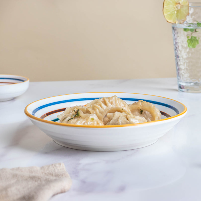 Feliz Deep Plate - Serving plate, snack plate, dessert plate | Plates for dining & home decor