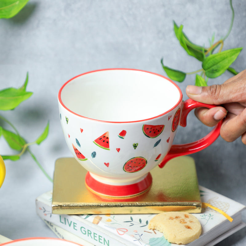 Cappuccino Cups Fruity- Tea cup, coffee cup, cup for tea | Cups and Mugs for Office Table & Home Decoration