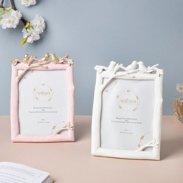 Nestling Birds White Photo Frame - Picture frames and photo frames online | Home decoration items