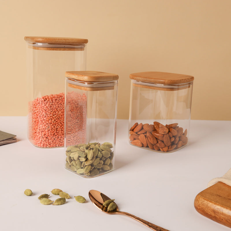 Seal Glass Jar Set of 3 - Jar