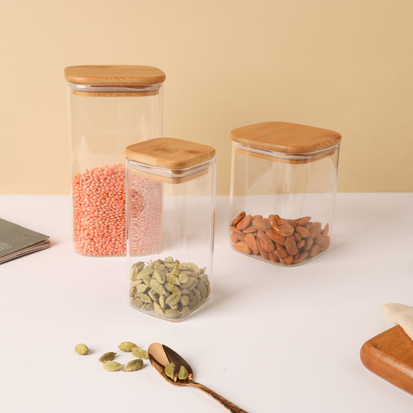 Seal Glass Jar Set of 3 - Jar