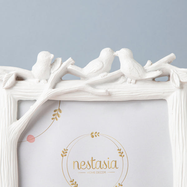 Nestling Birds White Photo Frame - Picture frames and photo frames online | Home decoration items