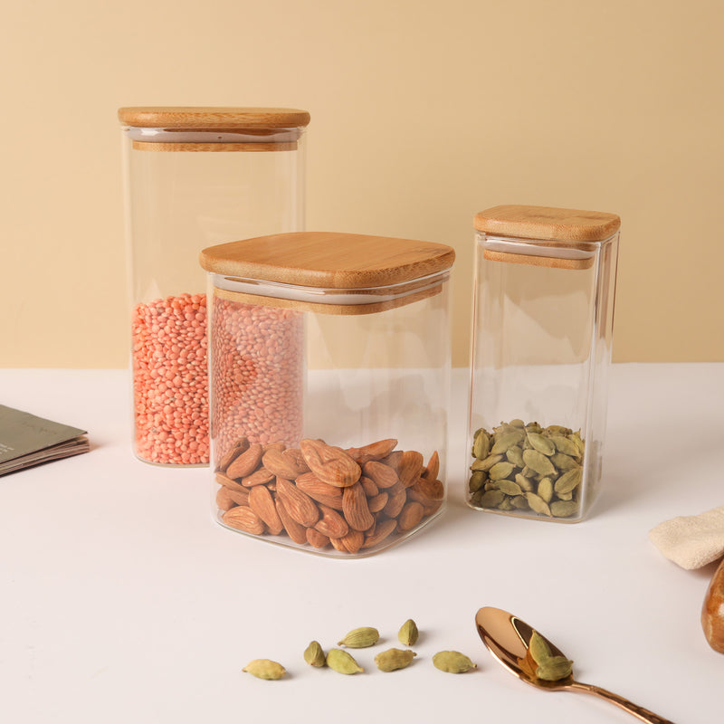 Seal Glass Jar Set of 3 - Jar