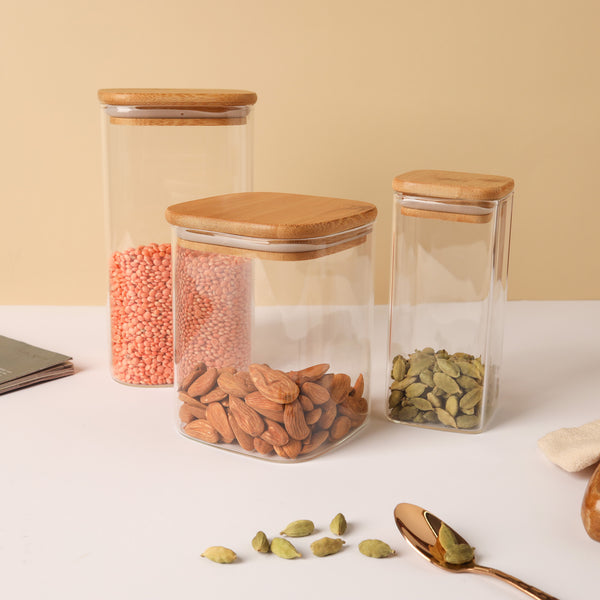 Seal Glass Jar Set of 3 - Jar