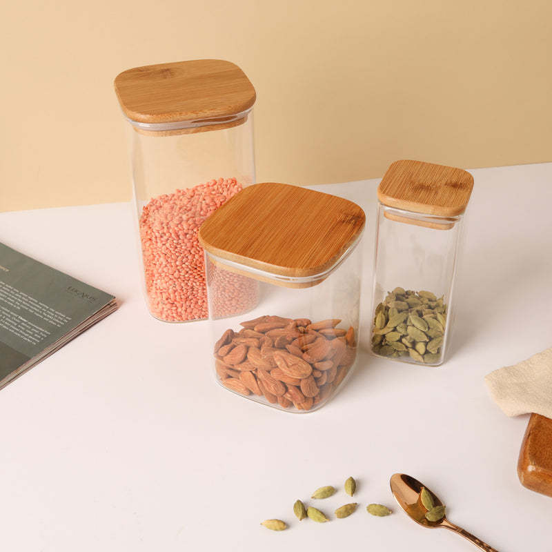 Seal Glass Jar Set of 3 - Jar