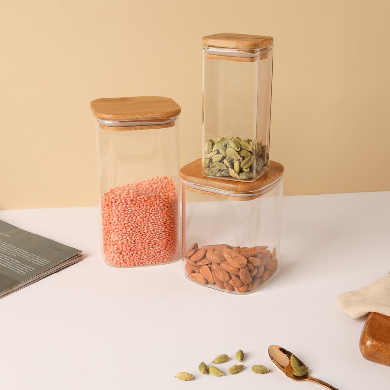 Seal Glass Jar Set of 3 - Jar
