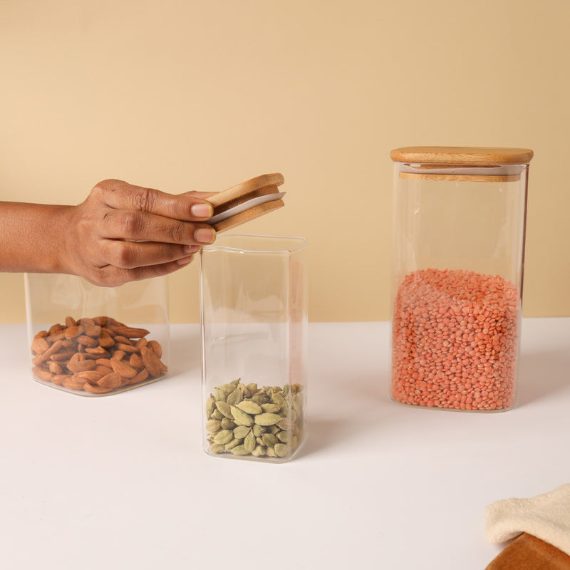 Seal Glass Jar Set of 3 - Jar