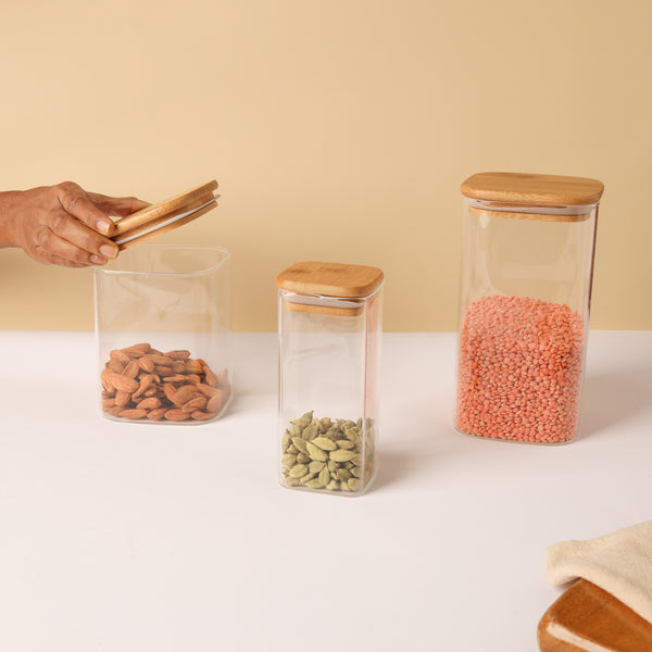 Seal Glass Jar Set of 3 - Jar