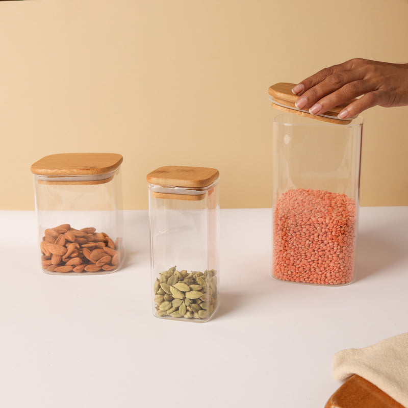 Seal Glass Jar Set of 3 - Jar