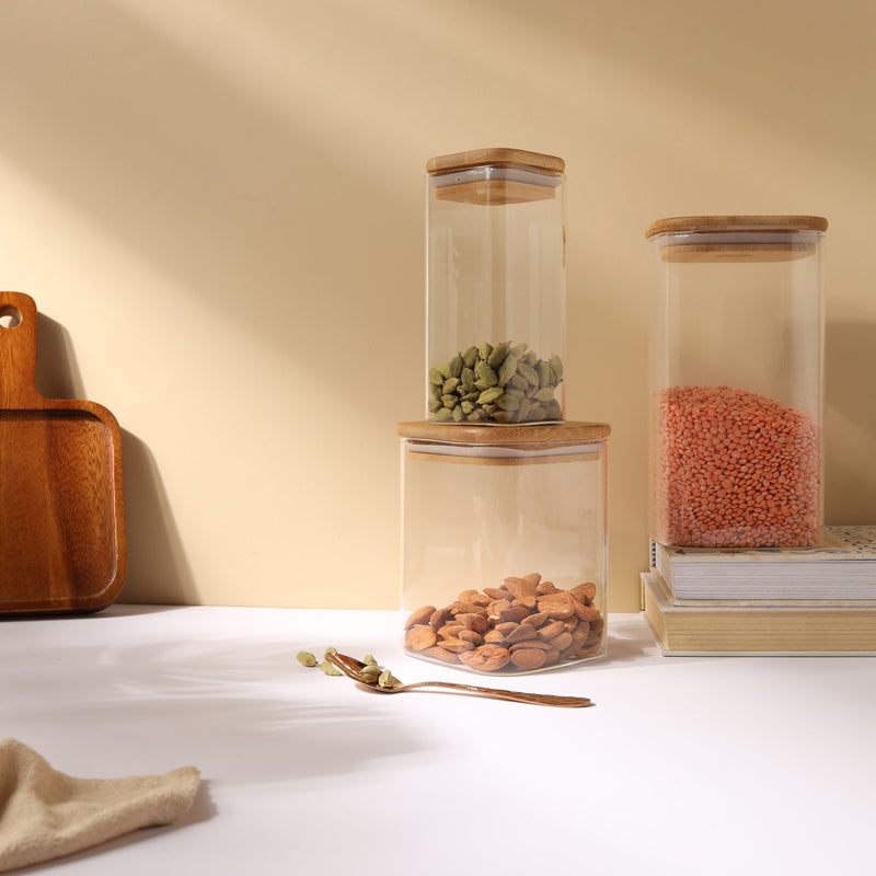 Seal Glass Jar Set of 3 - Jar