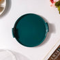 Cake Plate With Cover Green 8.5 Inch