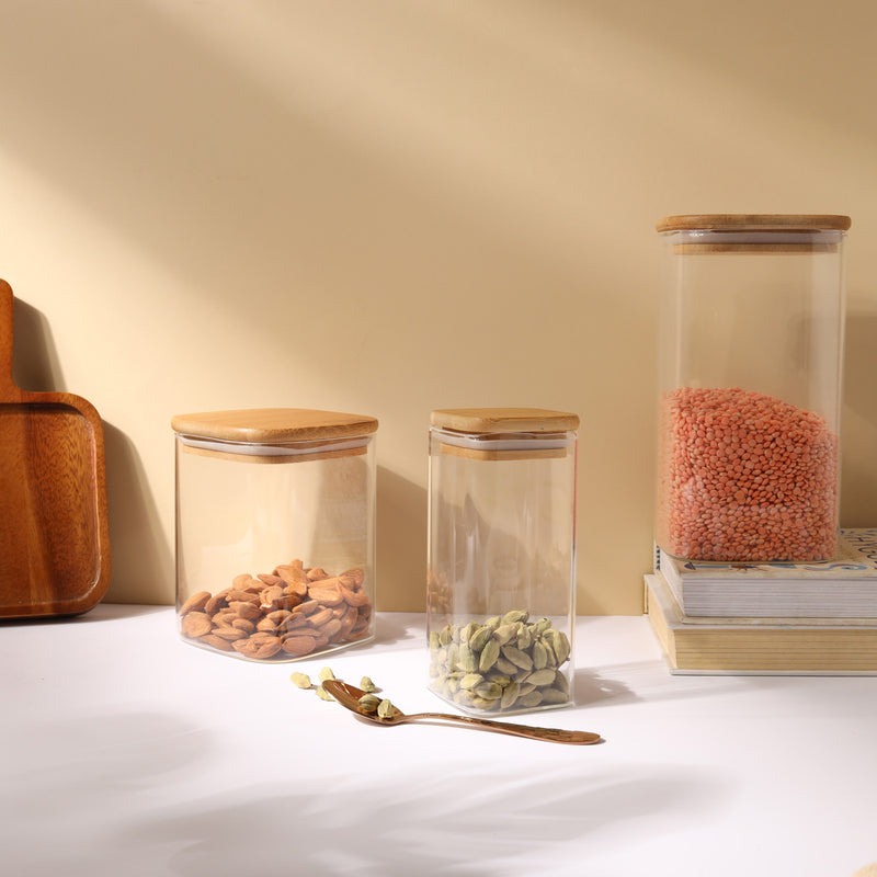 Seal Glass Jar Set of 3 - Jar