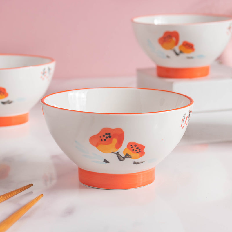 Floral Heart Plates and Pot For 4