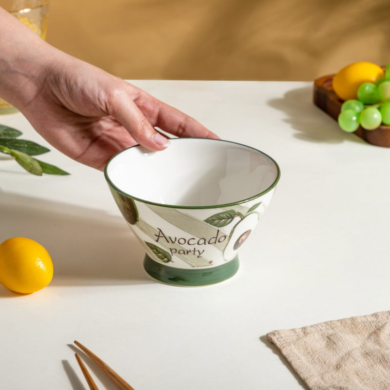 Fruit Ramen Bowl 320 ml - Soup bowl, ceramic bowl, ramen bowl, serving bowls, salad bowls, noodle bowl | Bowls for dining table & home decor