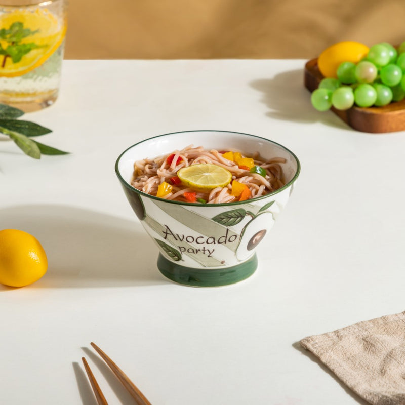 Fruit Ramen Bowl 320 ml - Soup bowl, ceramic bowl, ramen bowl, serving bowls, salad bowls, noodle bowl | Bowls for dining table & home decor