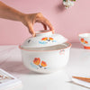 Floral Heart Plates and Pot For 4