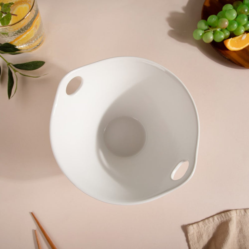 Snow White Serving Bowl 700 ml - Soup bowl, ceramic bowl, ramen bowl, serving bowls, salad bowls, noodle bowl | Bowls for dining table & home decor