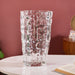 Glacier Glass Vase Translucent 11 Inch