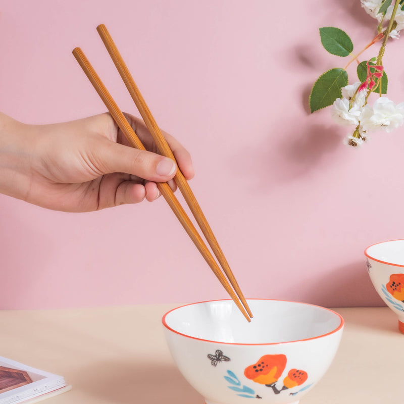 Floral Heart Snack Set For 4