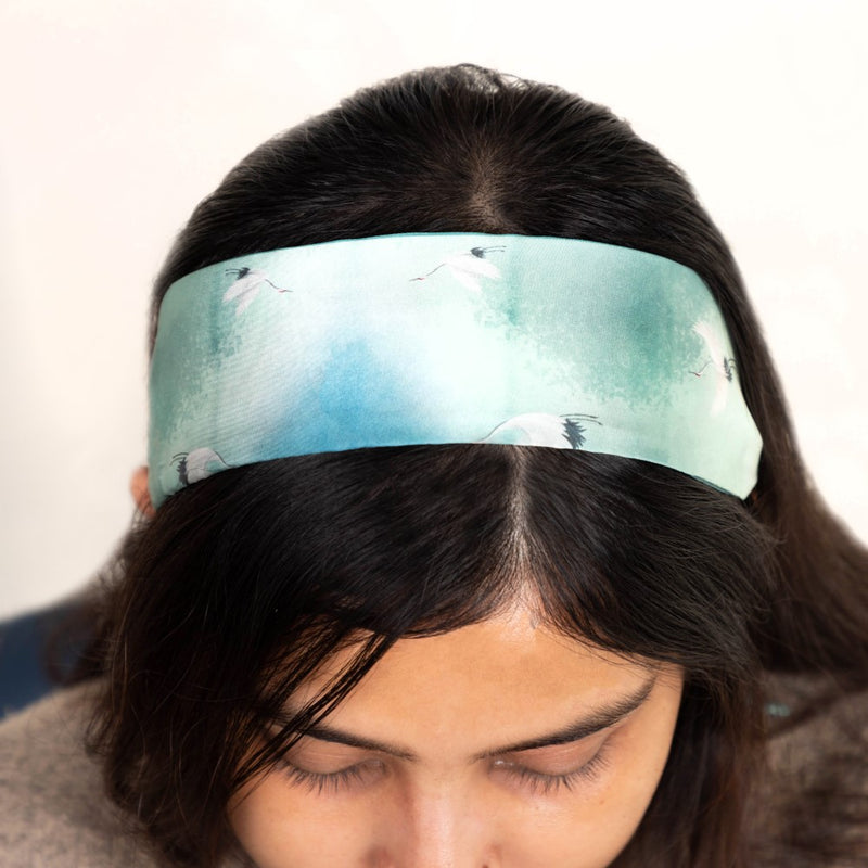 Love Yourself Satin Skinny Scarf Blue Set Of 2 38 Inch