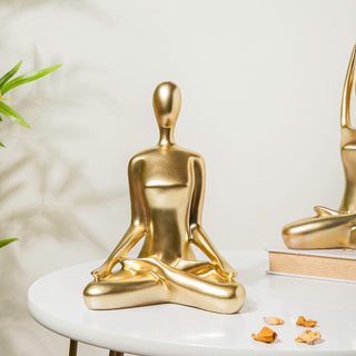 Gold Yoga Showpiece Meditation
