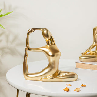 Gold Yoga Showpiece