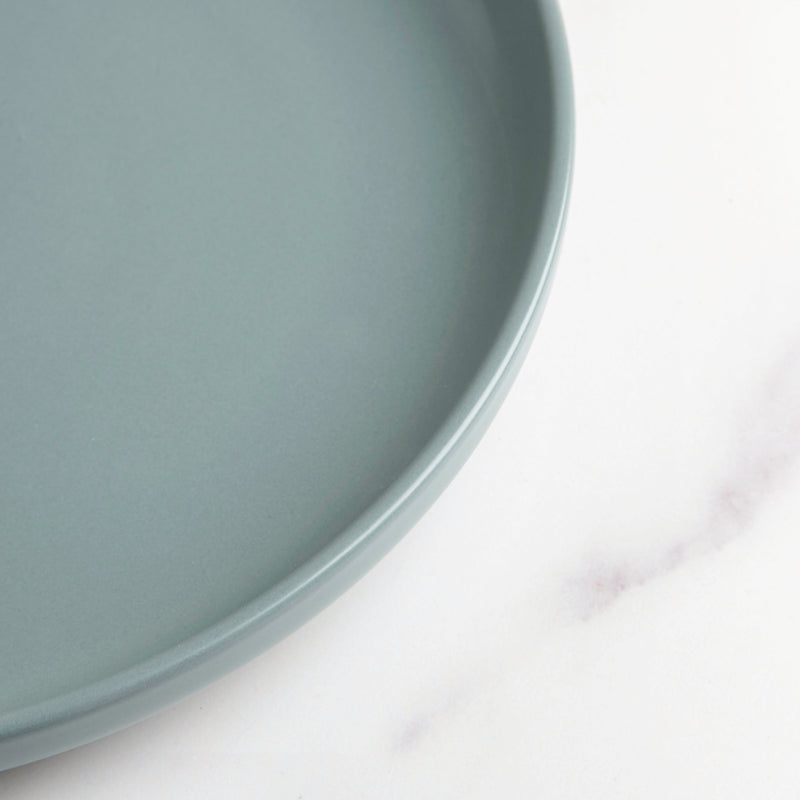 Riona Ceramic Dinner Plate Green Grey 10 Inch - Serving plate, rice plate, ceramic dinner plates| Plates for dining table & home decor