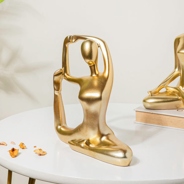 Gold Yoga Showpiece