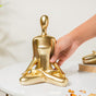 Gold Yoga Showpiece Meditation - Showpiece | Home decor item | Room decoration item