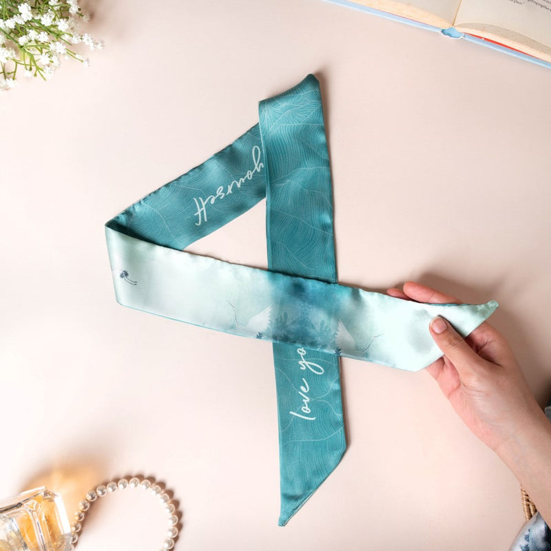 Love Yourself Satin Skinny Scarf Set Of 2 38 Inch