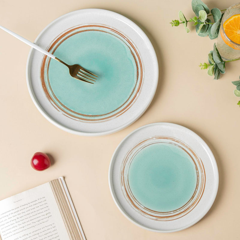 Belize Handcrafted Dinner Plate 10 Inch - Serving plate, snack plate, ceramic dinner plates| Plates for dining table & home decor