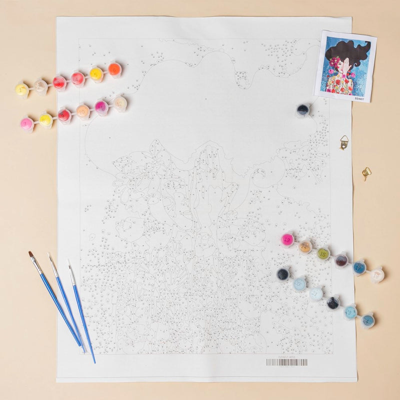 Mysterious Girl DIY Painting By Numbers Kit