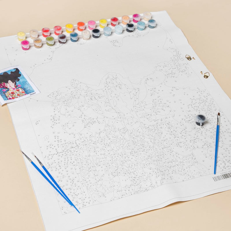 Mysterious Girl DIY Painting By Numbers Kit