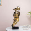 Modern Art Resin Decor Object Gold 10.5 Inch