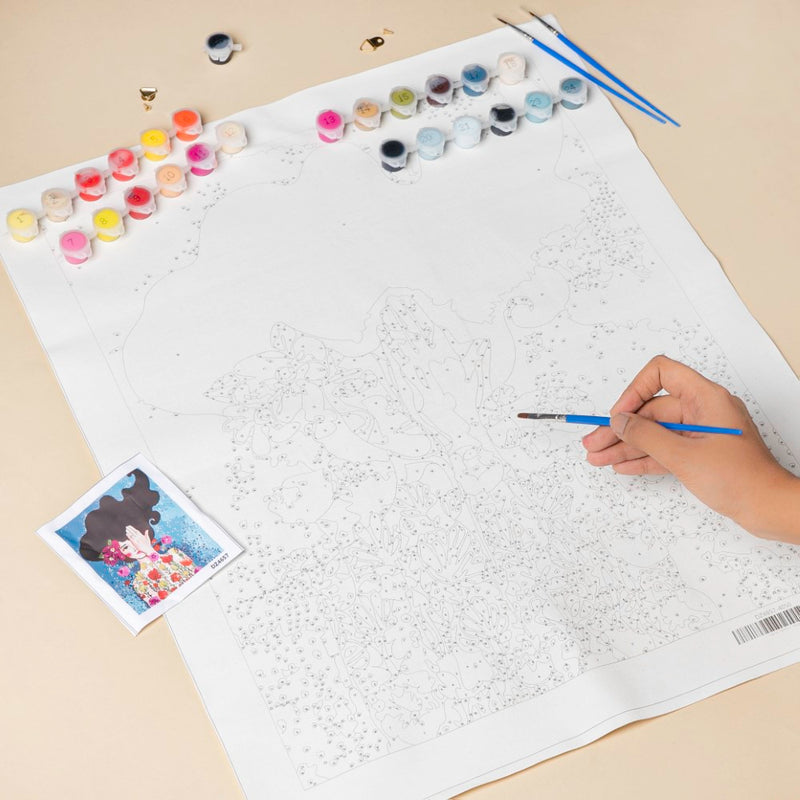 Mysterious Girl DIY Painting By Numbers Kit