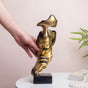 Modern Art Resin Decor Object Gold 10.5 Inch - Showpiece | Home decor item | Room decoration item