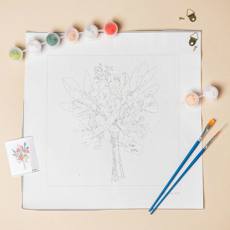 Flower Bouquet DIY Painting By Numbers Kit