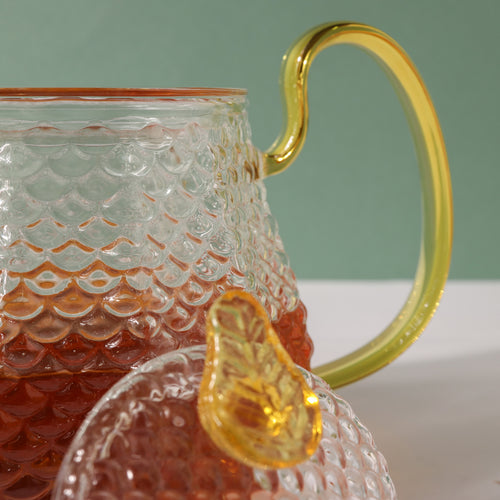 Stylish Glass Tea Set of 5 - Tea cup set, tea set, teapot set | Tea set for Dining Table & Home Decor
