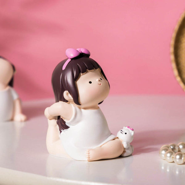 Adorable Yoga Girl Decor Showpiece - Showpiece | Home decor item | Room decoration item