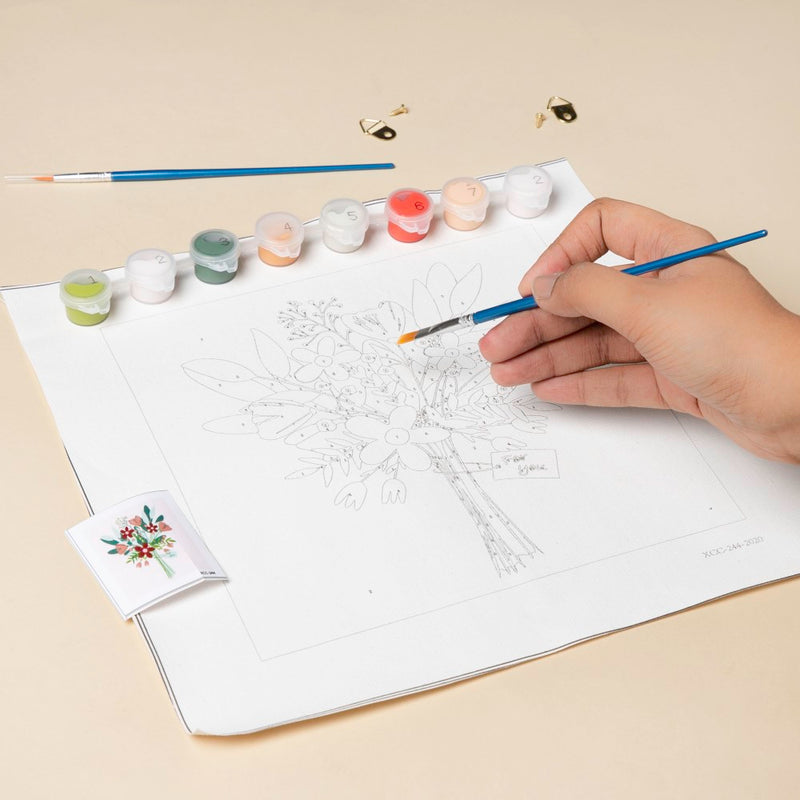 Flower Bouquet DIY Painting By Numbers Kit