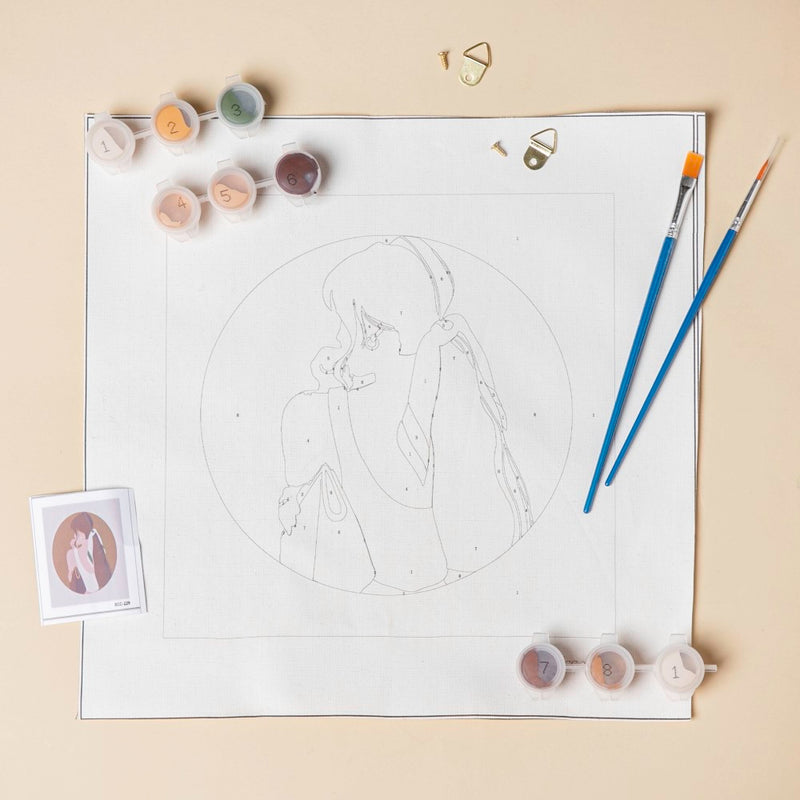The Voguish Girl DIY Painting By Numbers Kit