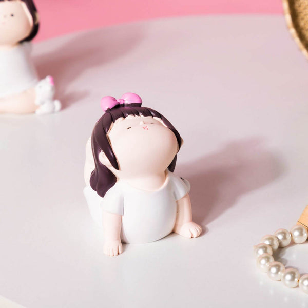 Cutesy Yoga Girl Showpiece - Showpiece | Home decor item | Room decoration item