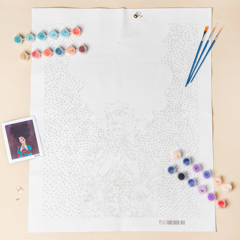 Thoughtful Girl DIY Painting By Numbers Kit