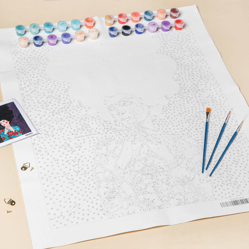 Thoughtful Girl DIY Painting By Numbers Kit