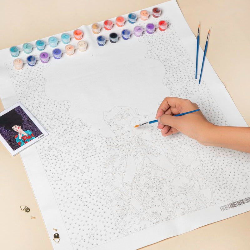 Thoughtful Girl DIY Painting By Numbers Kit