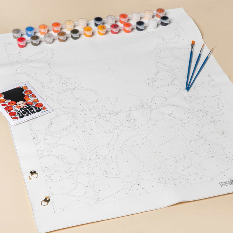 Girl With Tulips DIY Painting By Numbers Kit