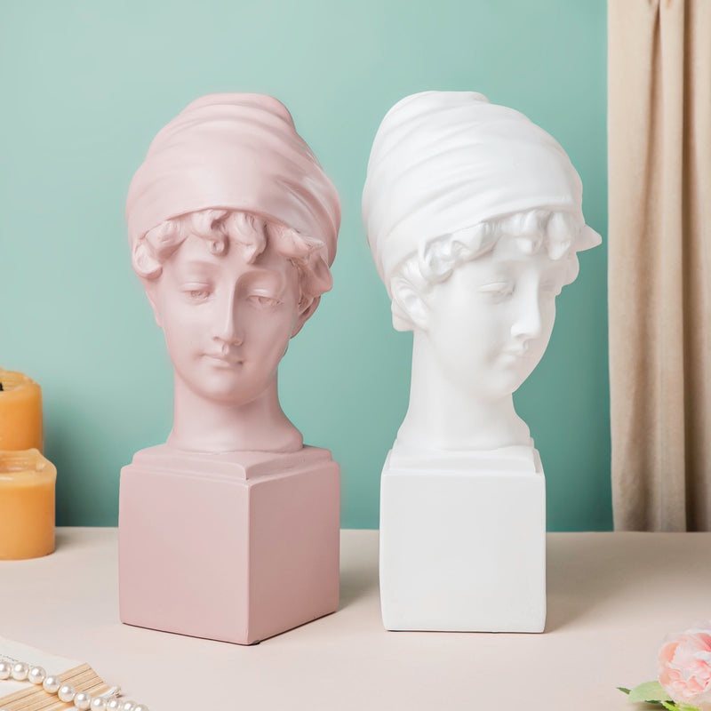 Resin Sculpture Beige - Showpiece | Home decor item | Room decoration item