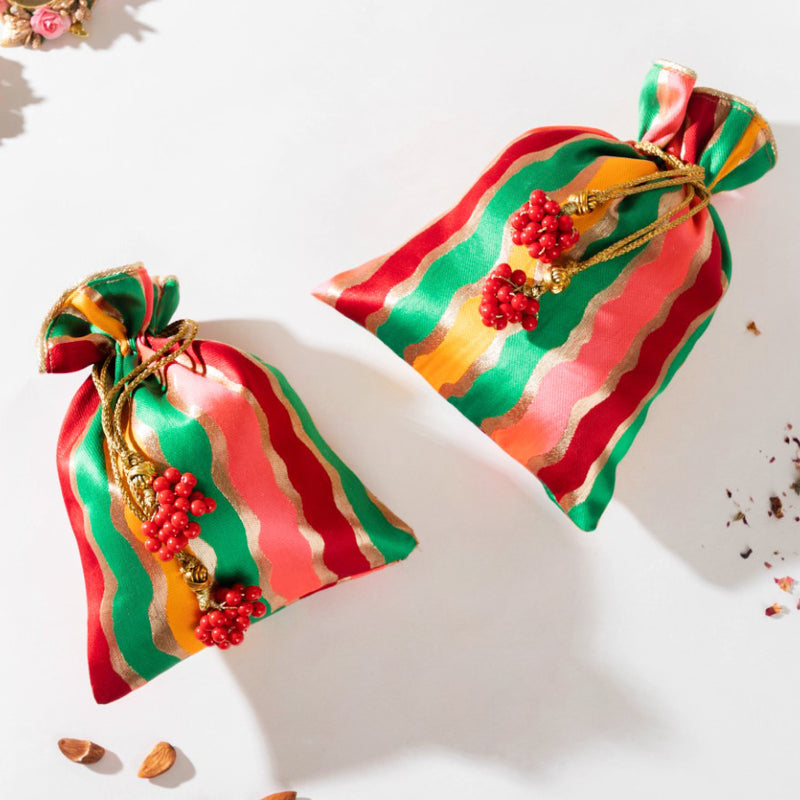 Multicolor Potli Festive Hamper Set Of 2