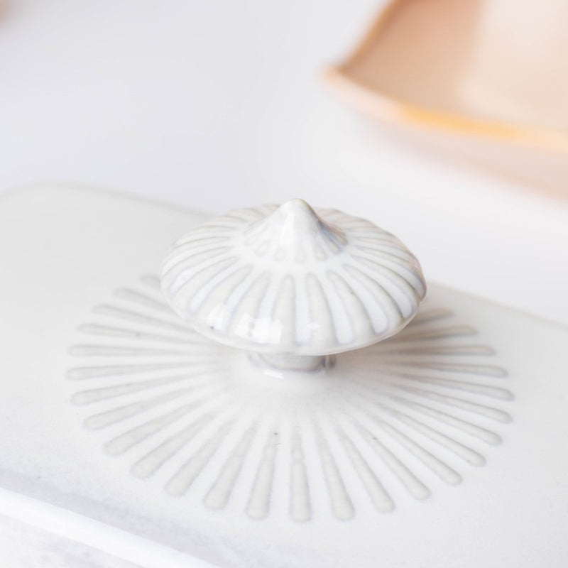 Vintage Butter Dish White - Kitchen Tool
