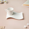 Riona Ceramic Butterfly Cup And Saucer Set White- Tea cup, coffee cup, cup for tea | Cups and Mugs for Office Table & Home Decoration